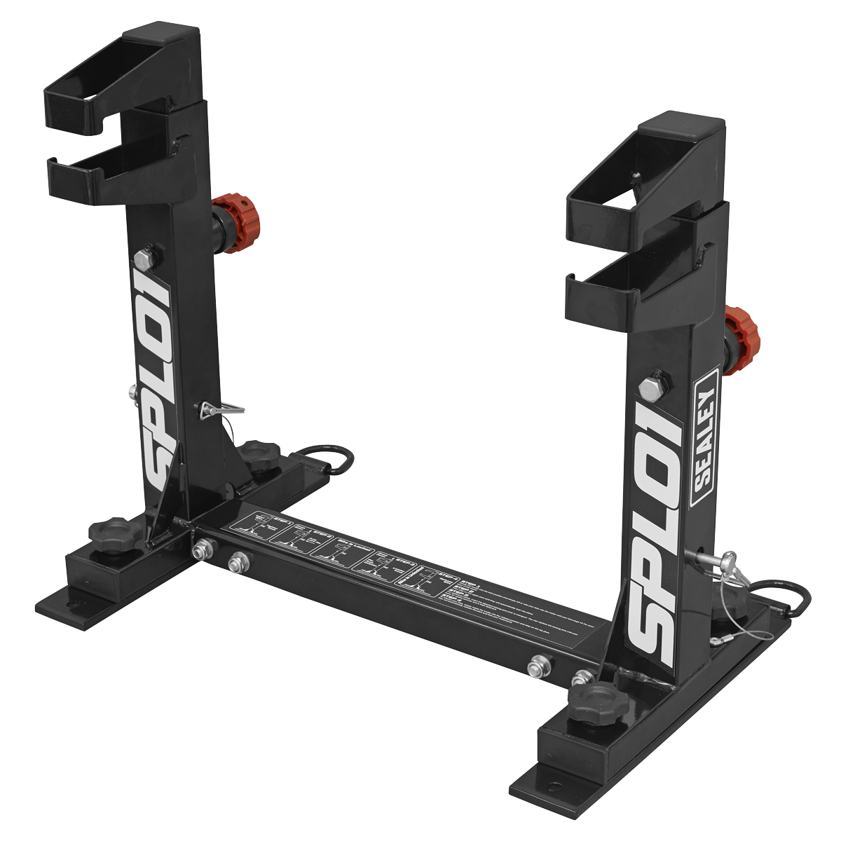 Sealey Motocross Bike Fast Lock Tie Down System With Mounting Plates SPL01