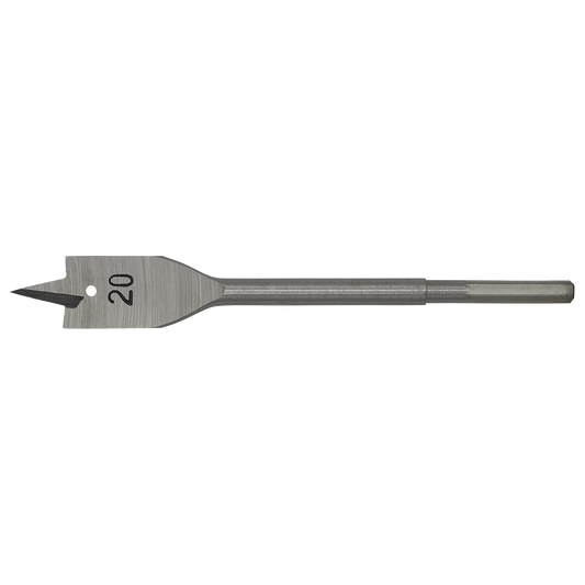 Sealey Fully Hardened High Performance Flat Wood Bit 20mm x 152mm FWB20