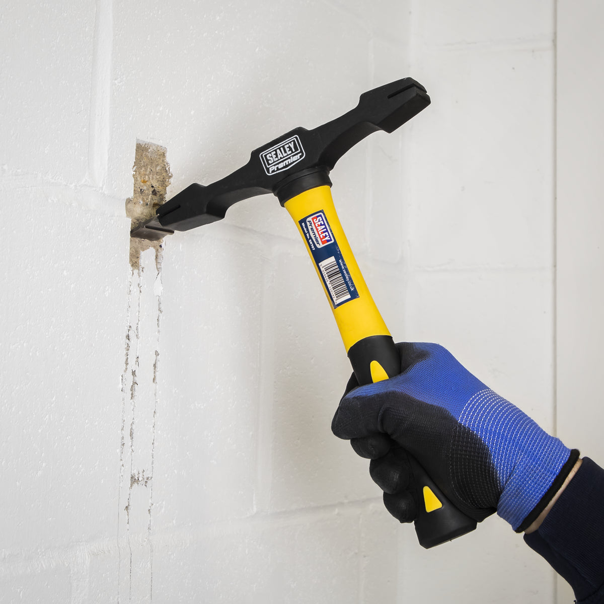 Sealey Double Ended Scutch Hammer With Fibreglass Handle Electrical Plumb SR707