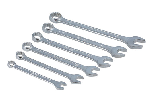 LASER TOOLS 5007 Metric Combination Spanner Set 6 Pcs Chrome Vanadium Tool