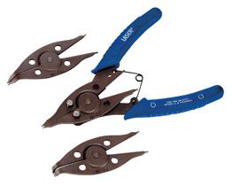 LASER 0684 Circlip Pliers Set Internal External 1.2mm Tips Chrome Molybdenum