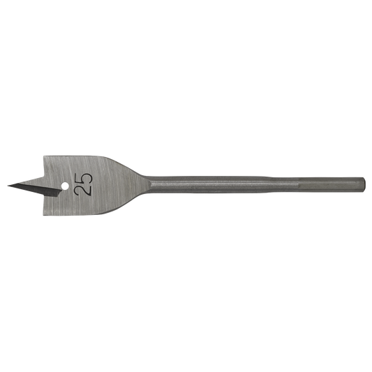 Sealey Fully Hardened High Performance Flat Wood Bit 25mm x 152mm FWB25