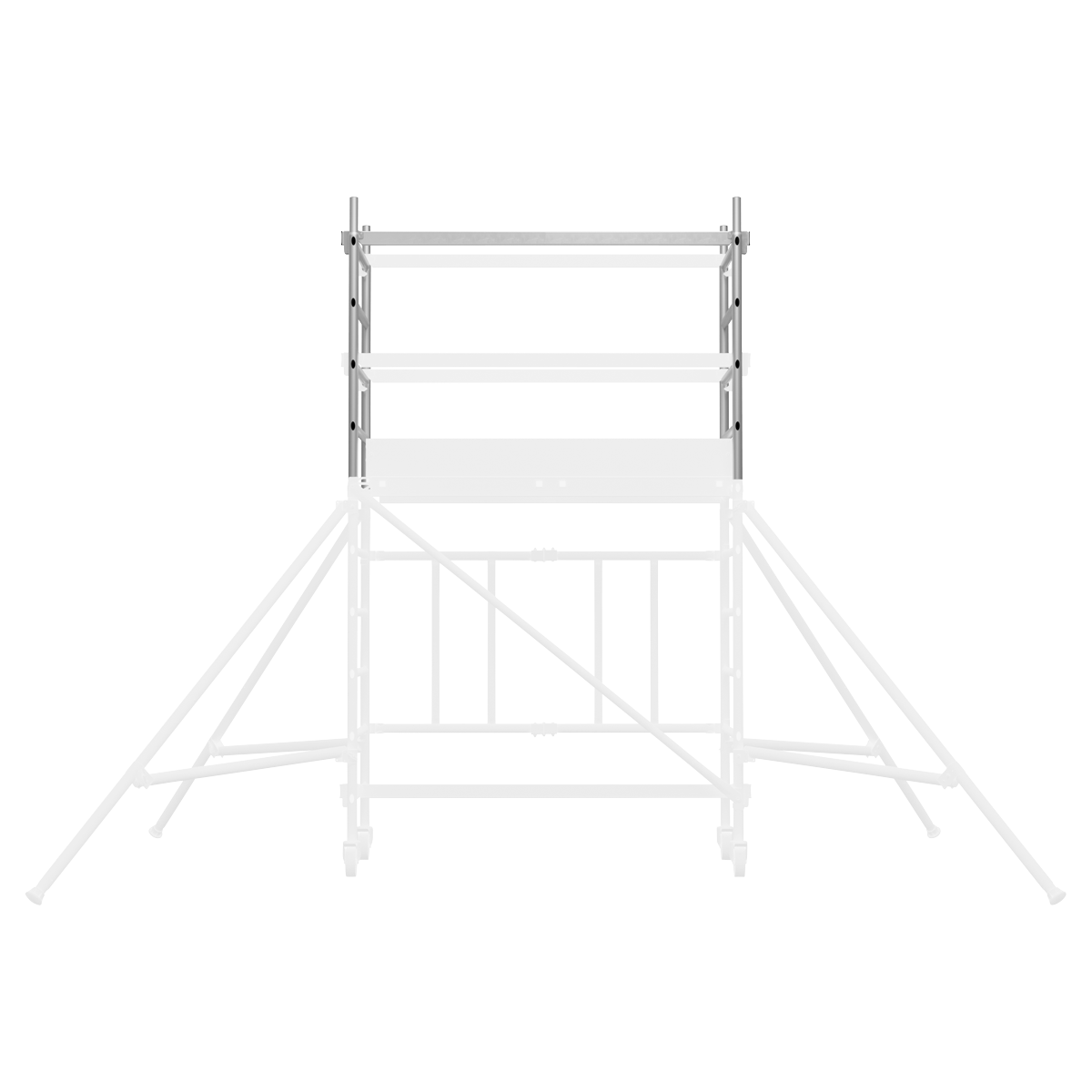 Sealey Platform Scaffold Tower Aluminium Frame Extension Pack 2 EN 1004-1 SSCL.2