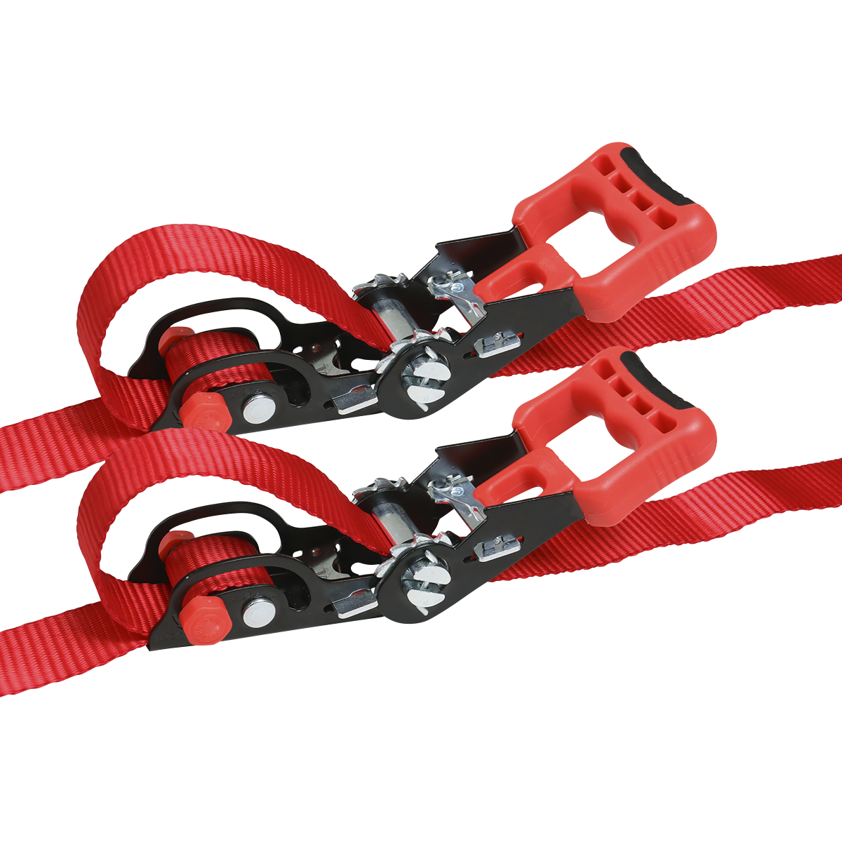 Sealey Slide Ratchet Tie Down 32mm 3m Polyester Webbing S Hooks 1200kg TD1202SR