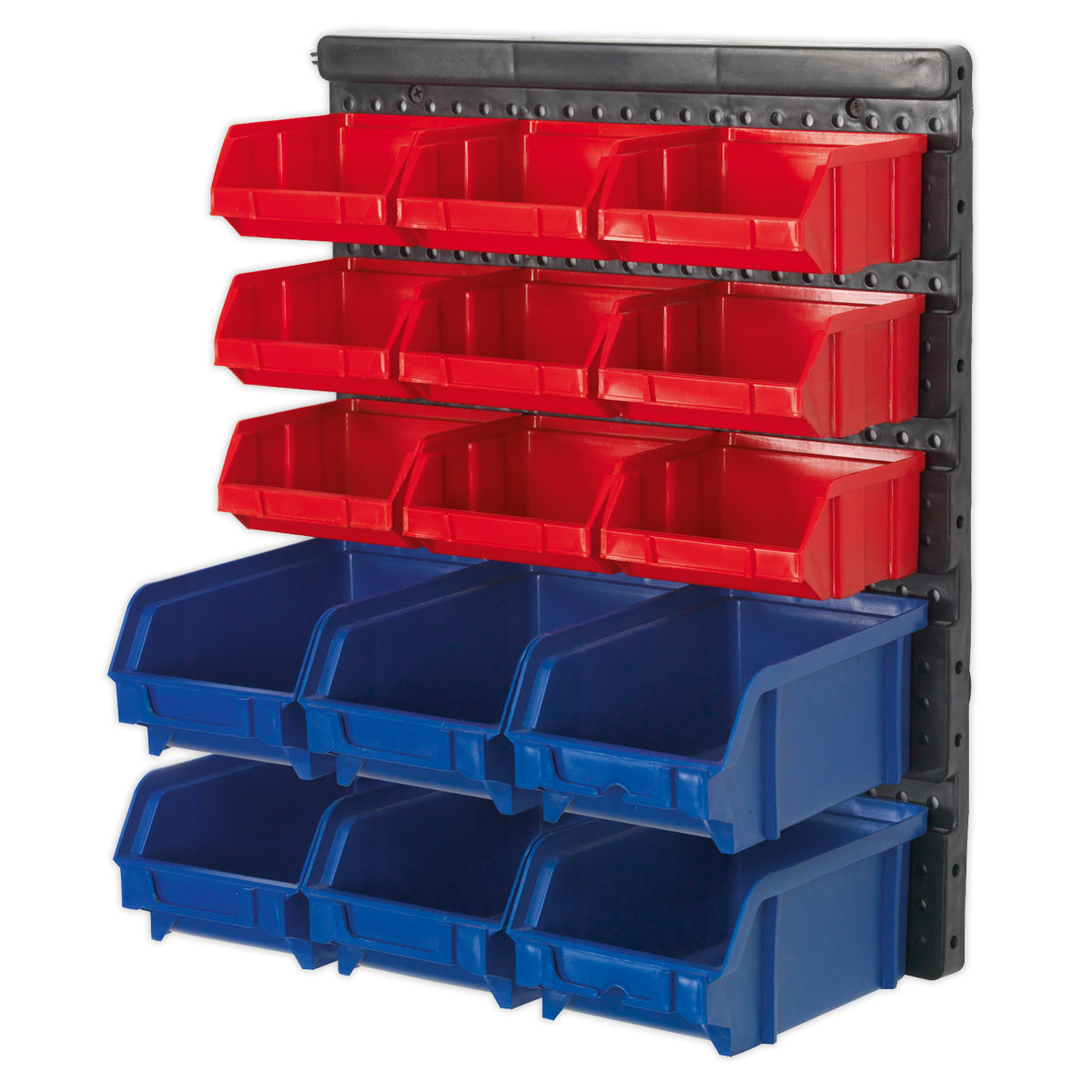 Sealey Bin Storage System Wall Mounting 15 Bins Shockproof Polymer TPS1569WM