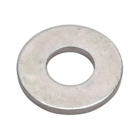 Sealey Flat Washer M10 x 24mm Form C BS 4320 Pack of 100 Silver FWC1024