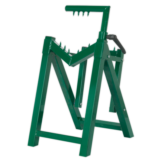 Sealey Heavy Duty Log Stand Ø230mm Capacity Easy To Assemble Green LC300ST