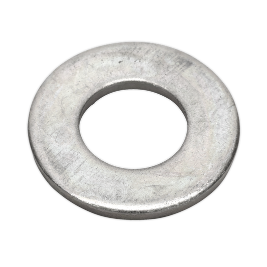 Sealey Flat Washer M12 x 28mm Form C BS 4320 Pack of 100 Silver FWC1228