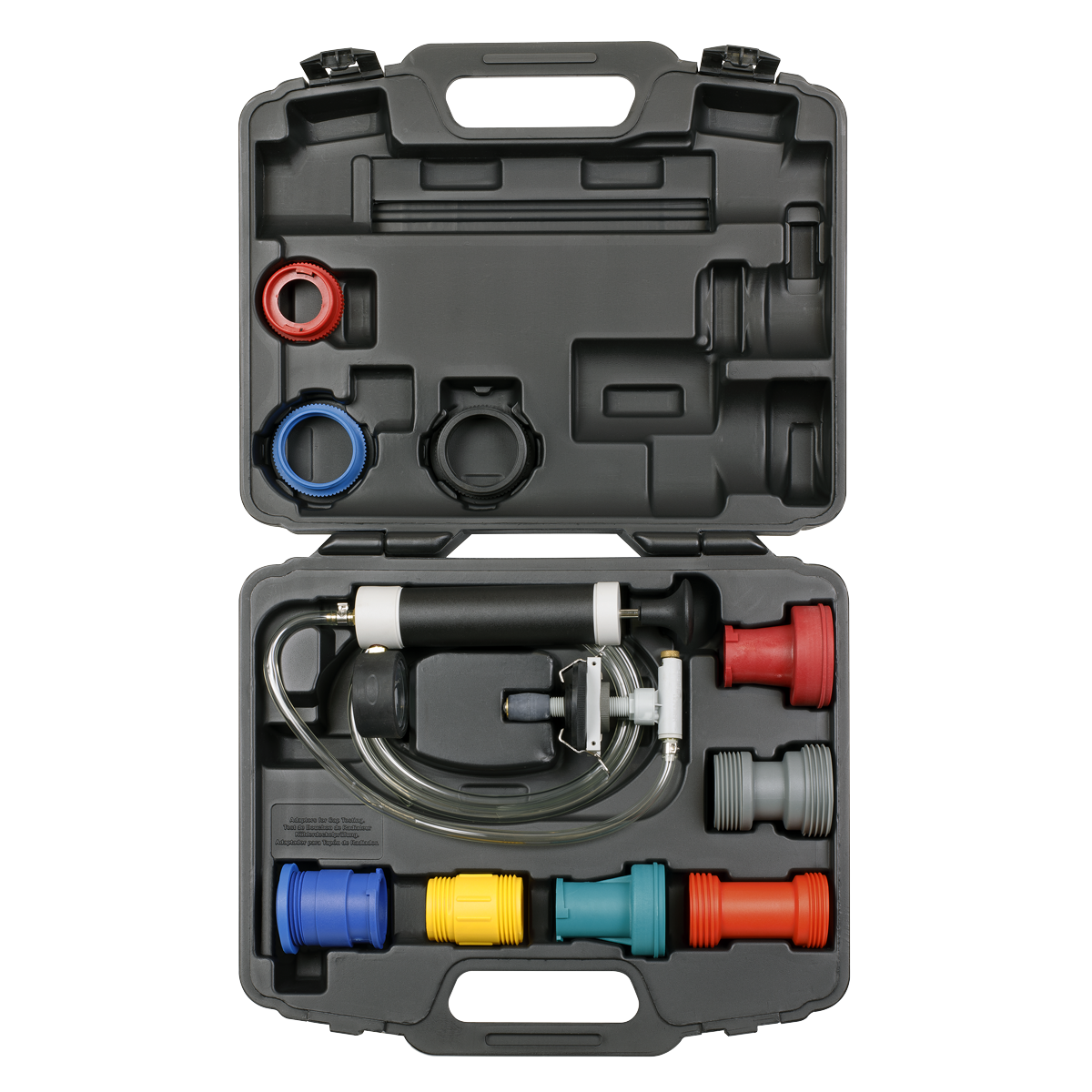Sealey Cooling System & Cap Testing Kit Includes Double End Adaptors VS0031
