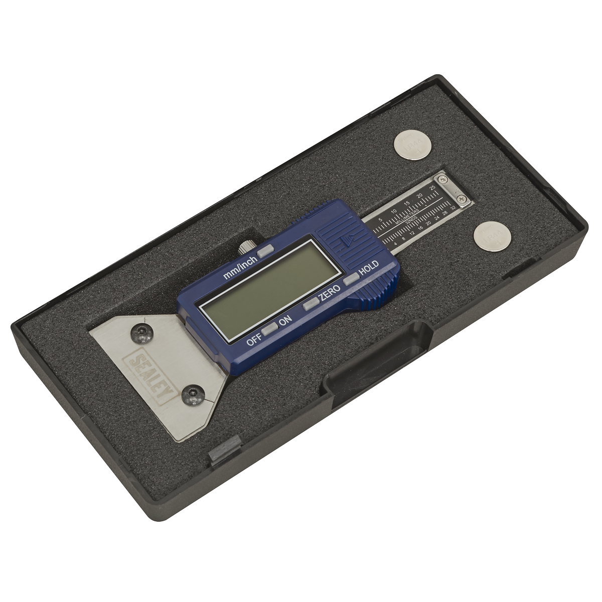 Sealey Digital Tyre Tread Depth Gauge Pin Tip 11mm Digits In LCD Display VS0565