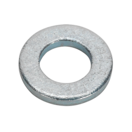 Sealey Flat Washer M5 x 12.5mm Form C BS 4320 - Pack of 100 Silver FWC512