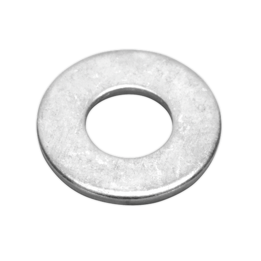 Sealey Flat Washer M6 x 14mm Form C BS 4320 Pack Of 100 in Resealable Bag FWC614