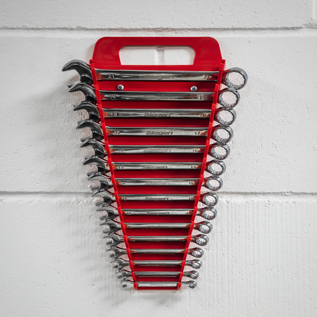 Sealey Premier Spanner Rack 15 Capacity Red Hand Tool Storage Garage WR08