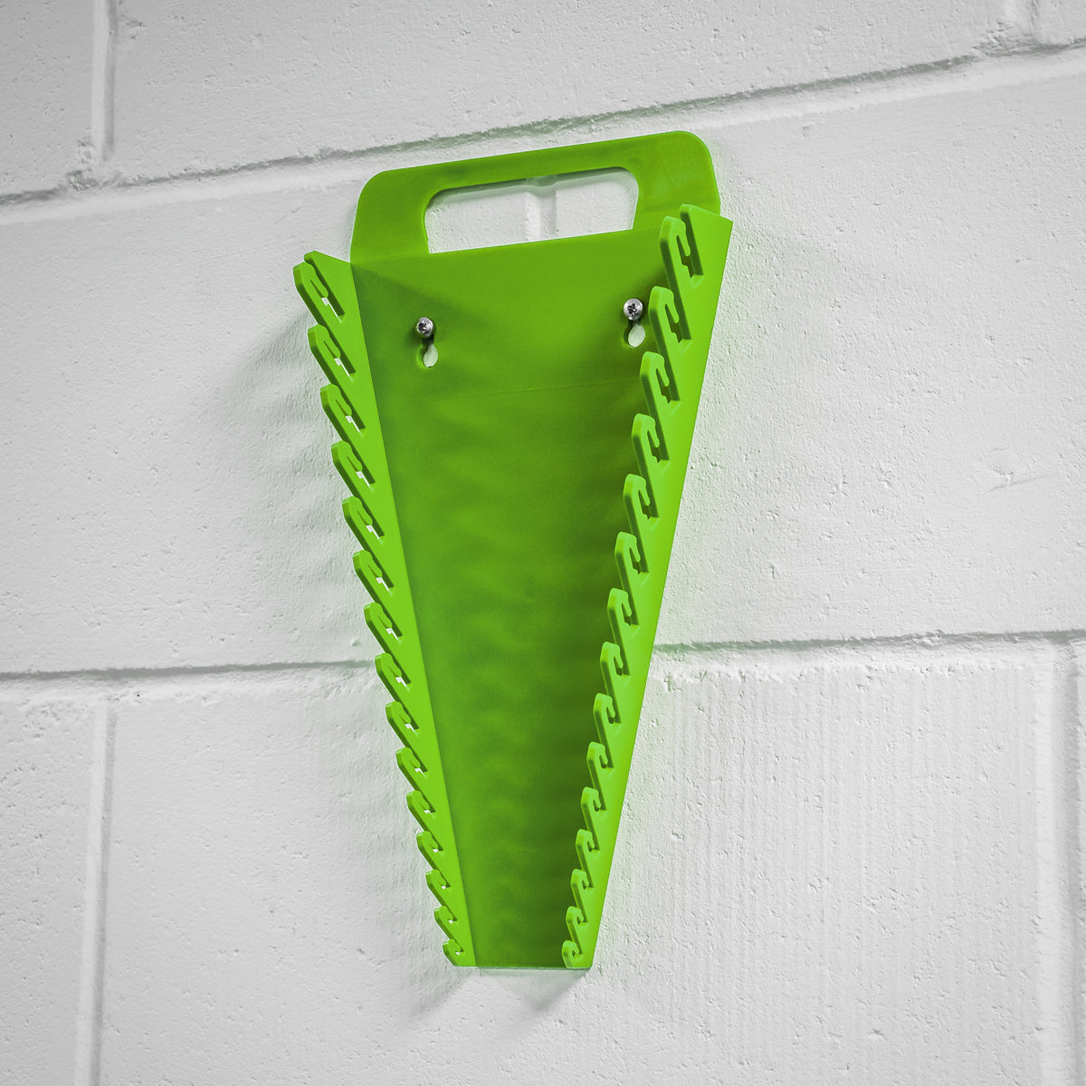 Sealey Premier Spanner Rack 15 Capacity Hi Vis Green Hand Tool Storage WR08HV