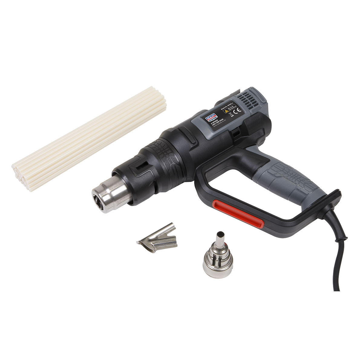 Sealey Plastic Welding Kit Including HS102 Hot Air Gun 2000W 50-600°C HS102K