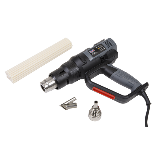 Sealey Plastic Welding Kit Including HS102 Hot Air Gun 2000W 50-600°C HS102K
