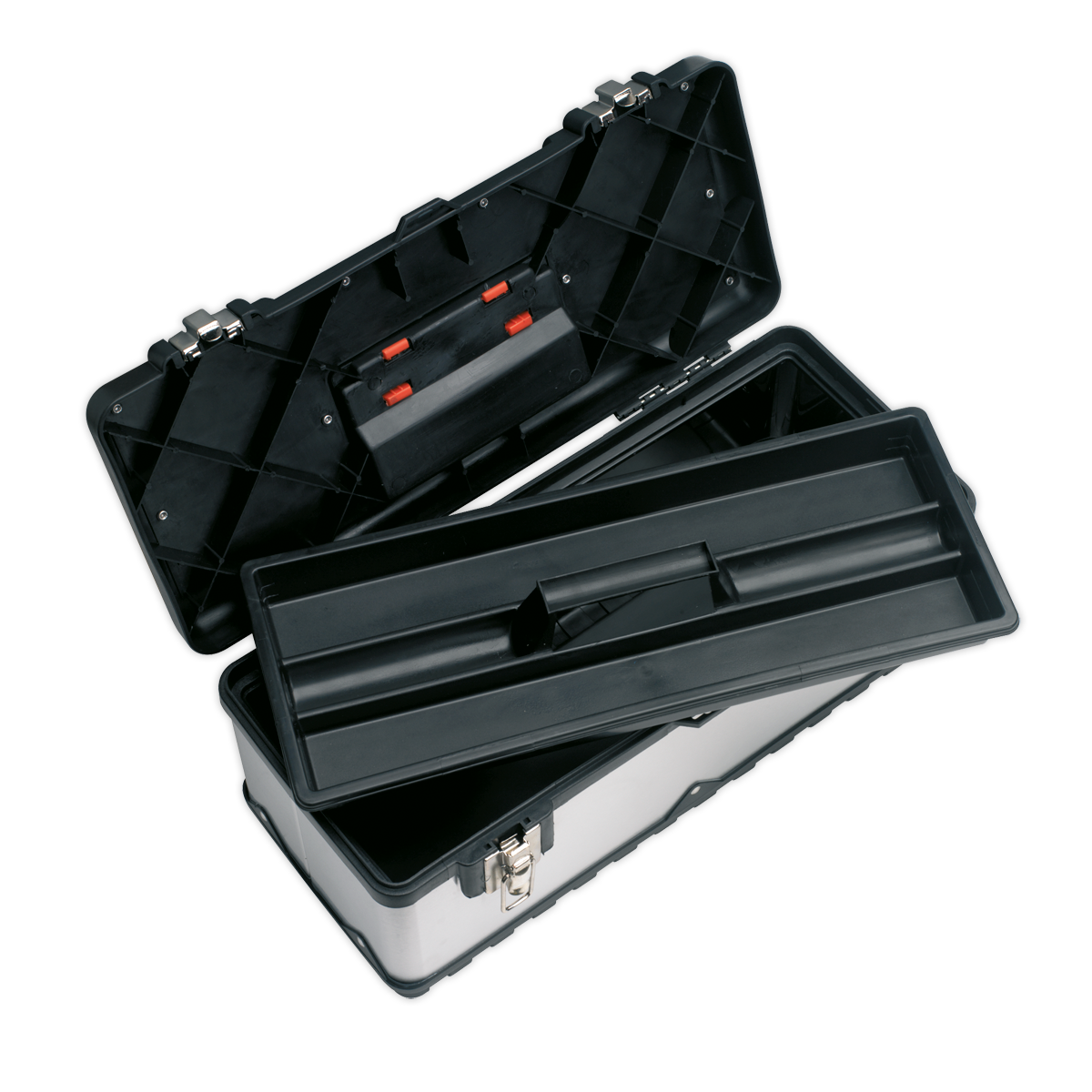 Sealey Stainless Steel Tool Box 505mm With Tote Tray Heavy Duty Stainless AP505S