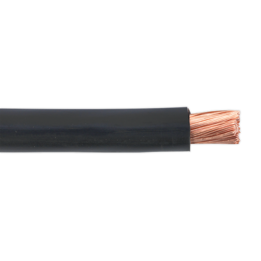 Sealey 10m 300A 315/0.40mm Insulated Automotive Starter Cable - Black AC40SQBK