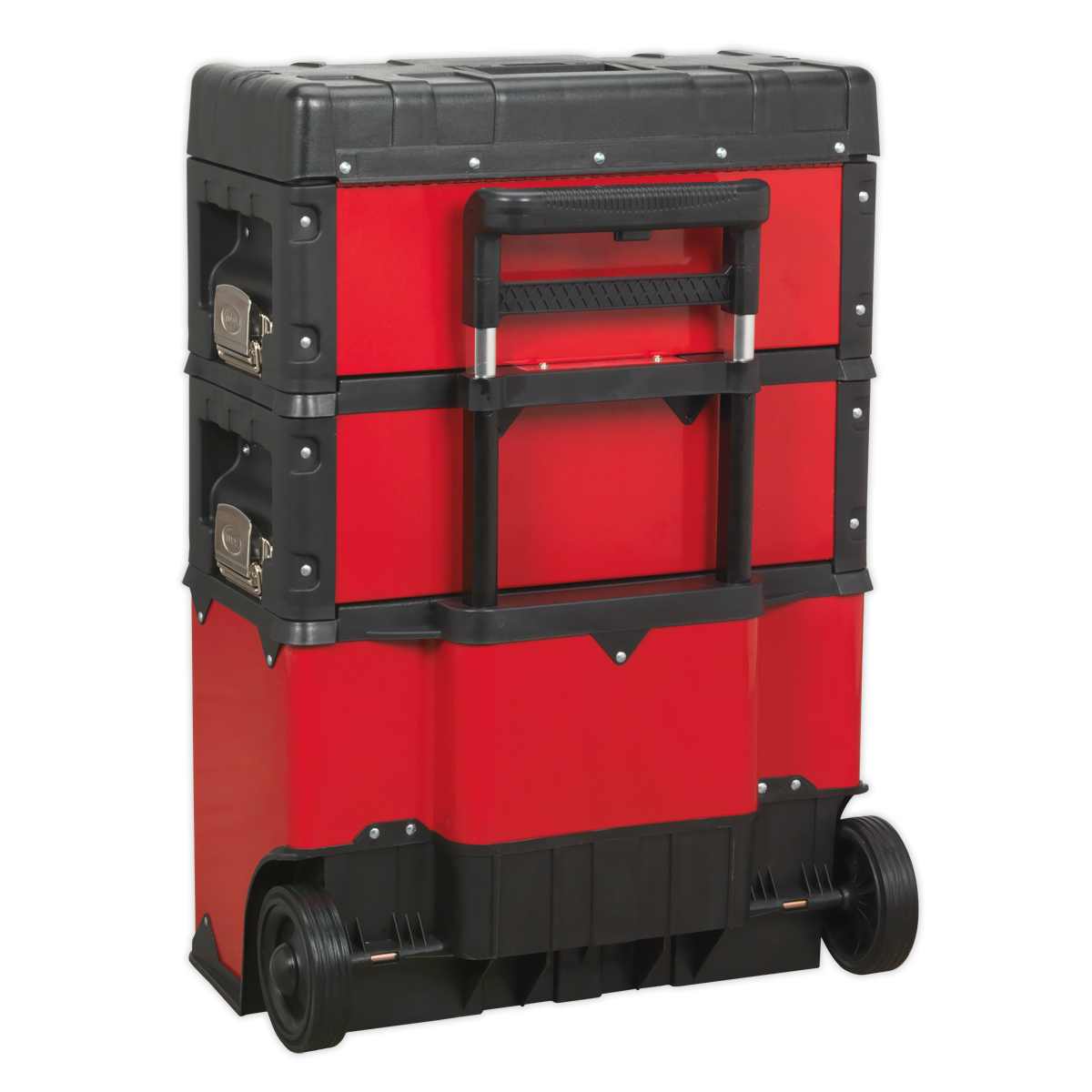 Sealey 3 Compartment Mobile Steel/Composite Toolbox With Extendable Handle AP548