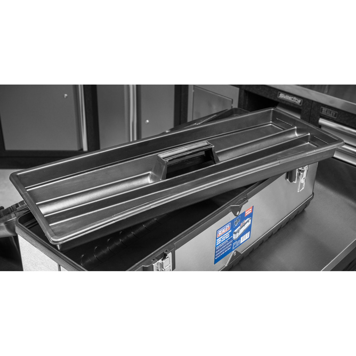 Sealey Stainless Steel Tool Box Storage 660mm With Tote Tray Heavy Duty AP660S