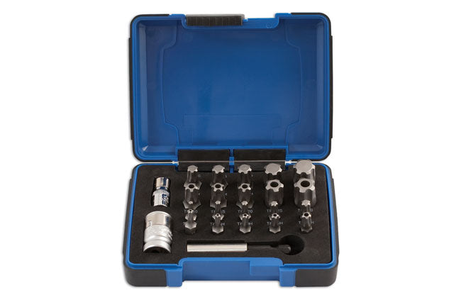 LASER 5031 23Pcs Screwdriver Torx Plus & Tamperproof Bit Set CRV S2 Steel