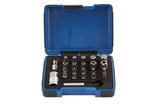 LASER 5031 23Pcs Screwdriver Torx Plus & Tamperproof Bit Set CRV S2 Steel