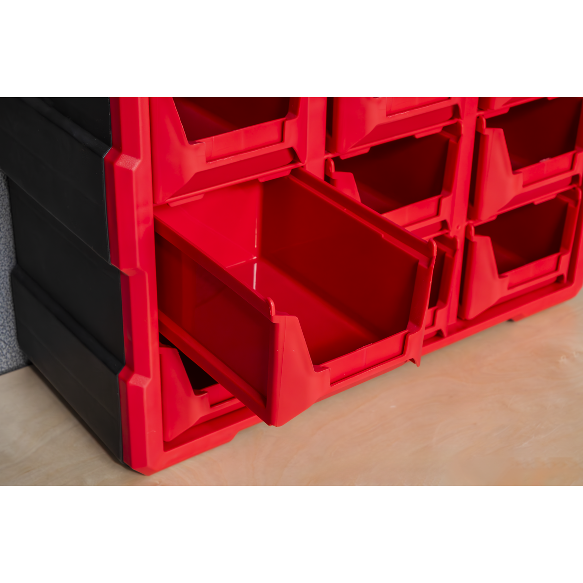 Sealey Cabinet Box 39 Drawer Wall Mountable/Freestanding - Red/Black APDC39R