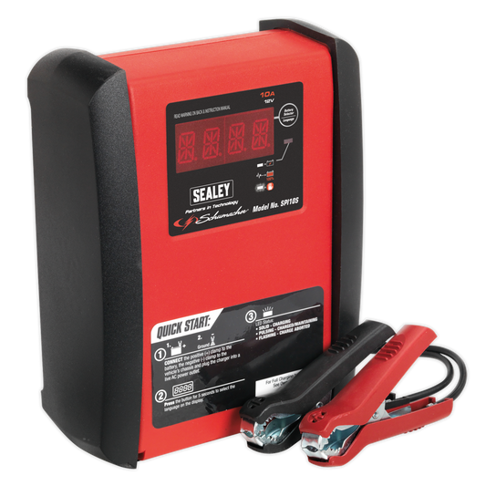 Sealey Schumacher 10A 12V Automatic Smart Battery Charger & Maintainer SPI10S