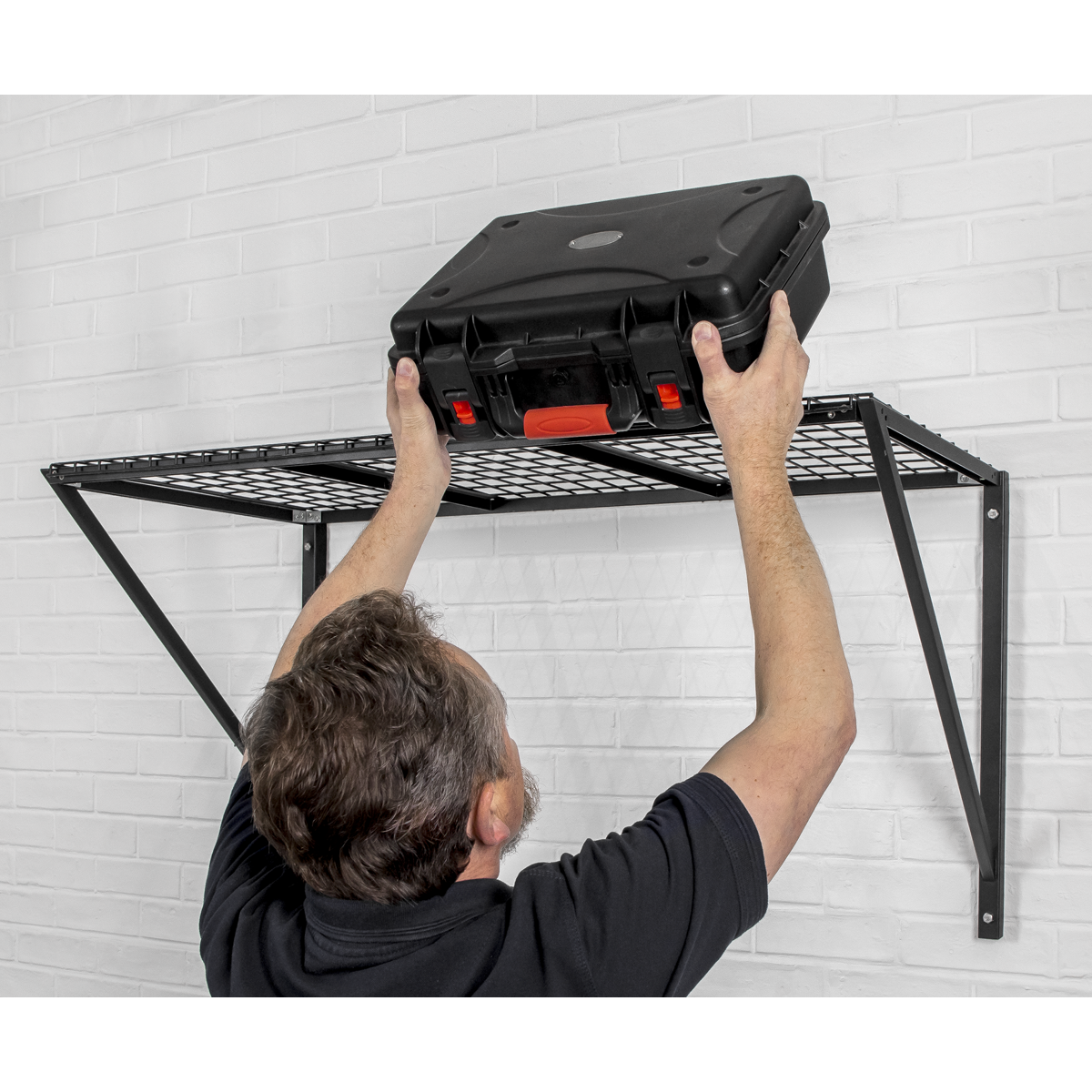 Sealey Heavy Duty Wall Mounted Storage Rack Weight Capacity 100kg APWSR01