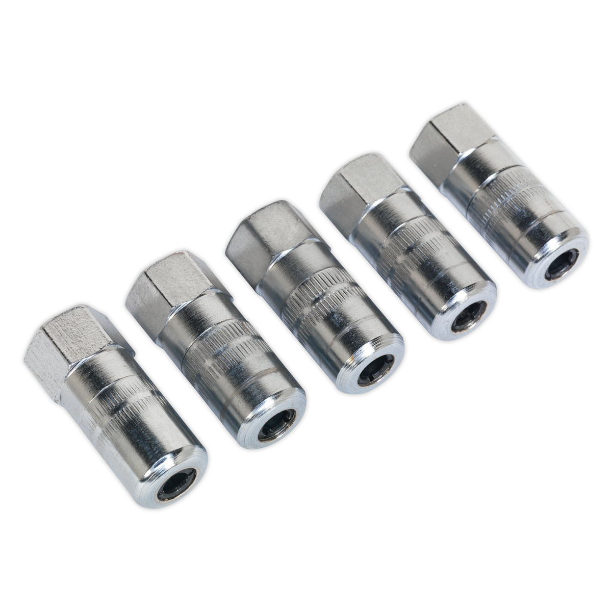Sealey 4-Jaw Heavy Duty Hydraulic Connector 1/8" BSP Silver - Pack of 5 Pcs GGE5