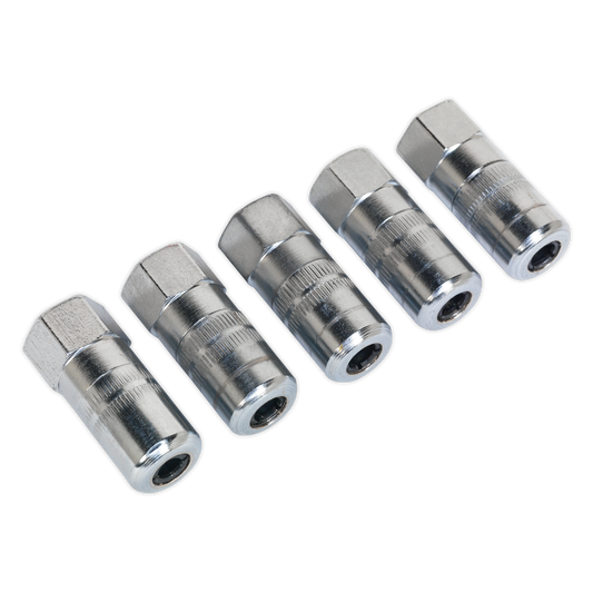 Sealey 4-Jaw Heavy Duty Hydraulic Connector 1/8" BSP Silver - Pack of 5 Pcs GGE5