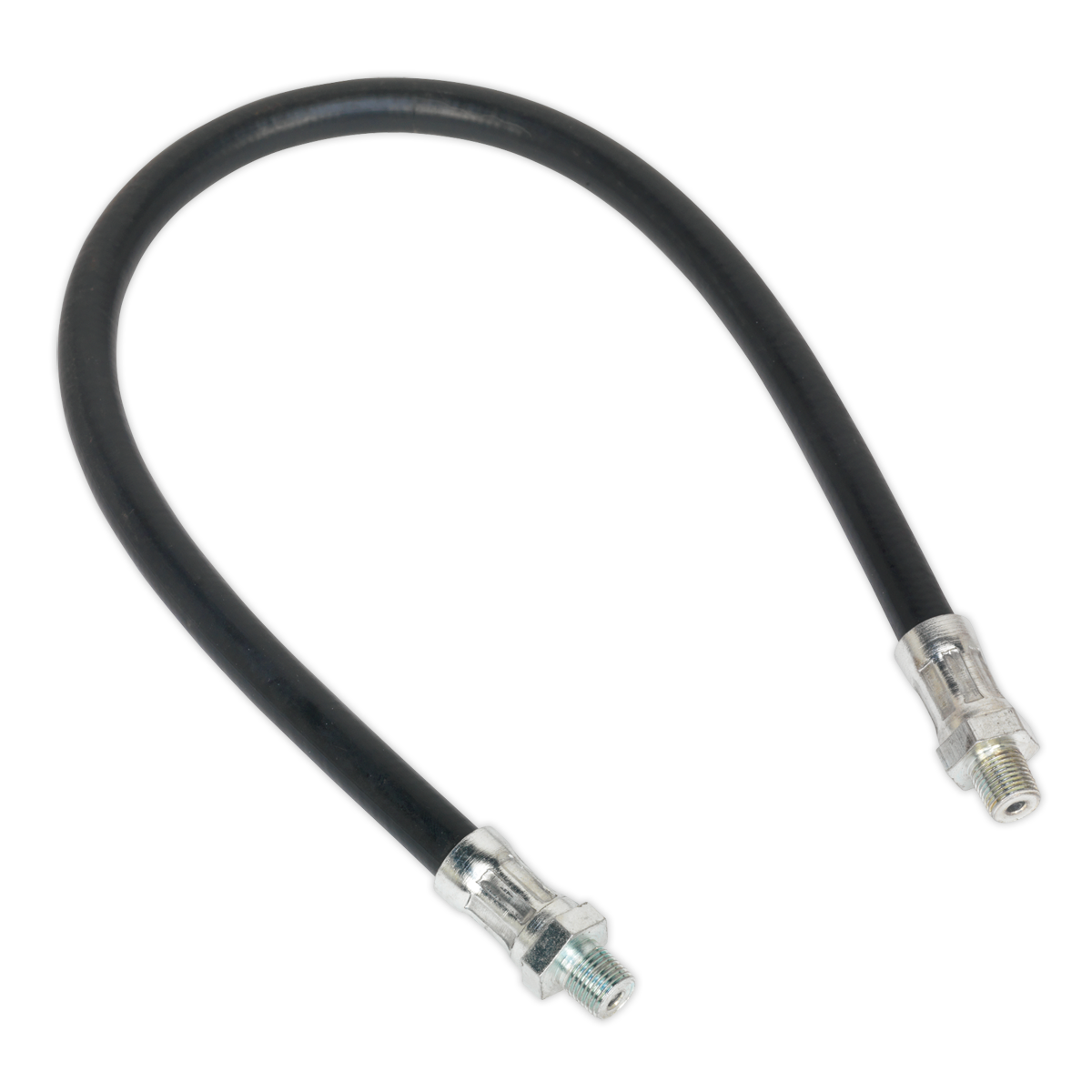 Sealey Rubber Delivery Hose For Grease Gun Flexible 450mm 1/8" BSP Gas GGH450