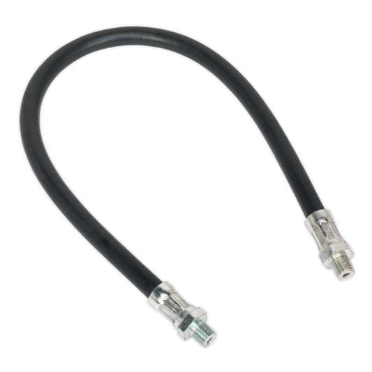 Sealey Rubber Delivery Hose For Grease Gun Flexible 450mm 1/8" BSP Gas GGH450