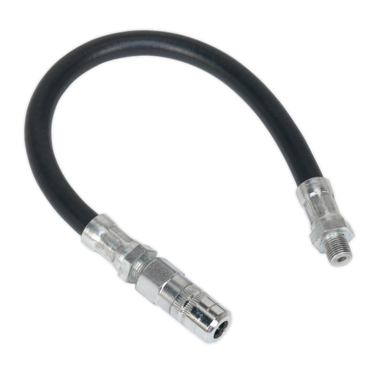 Sealey Rubber Delivery Hose W/4 Jaw Connector Flexible 300mm 1/8" BSP Gas