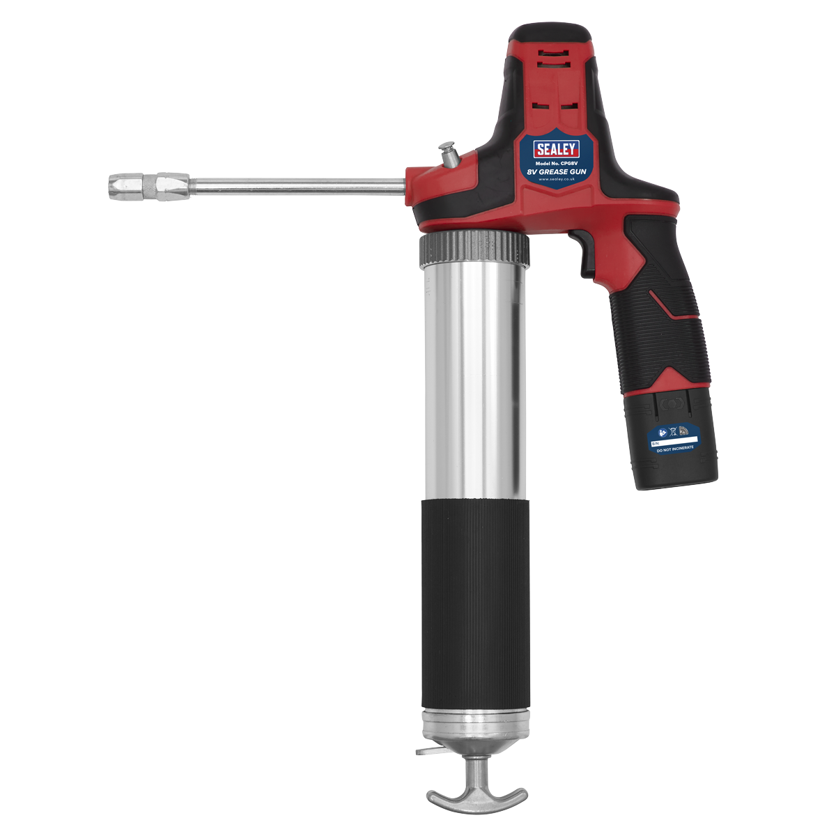 Sealey Lightweight Versatile Cordless Grease Gun 8V With 2Ah Battery CPG8V