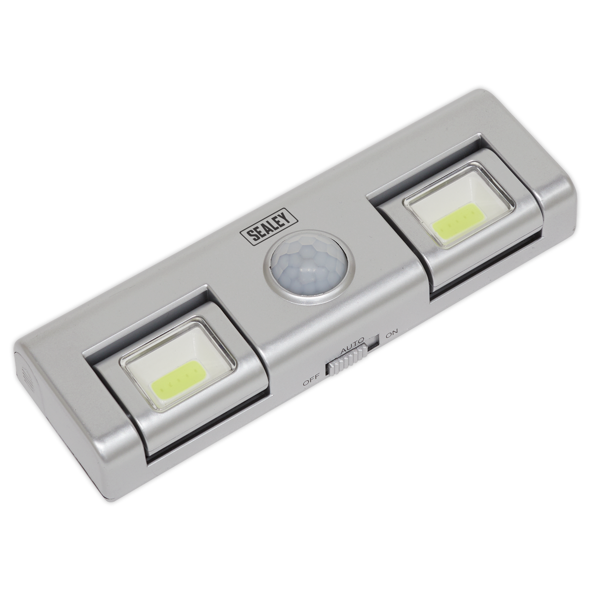 Sealey 1W COB LED Auto Light With PIR Sensor On/Off Switch - Silver GL93