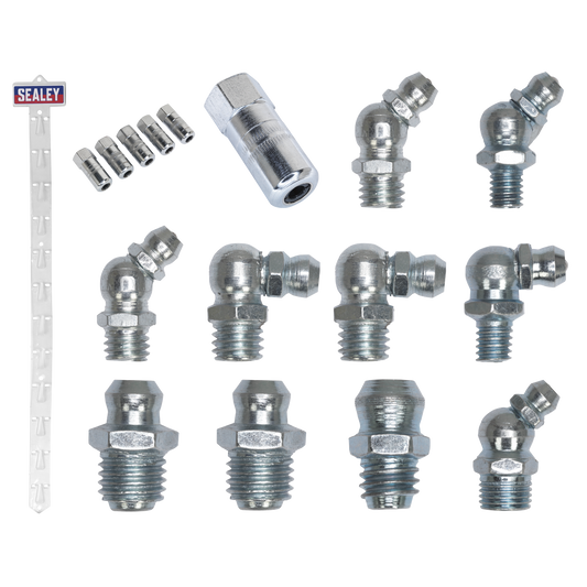 Sealey Clip Strip Deal Grease Nipples Connectors Heavy-Duty Hydraulic Connector