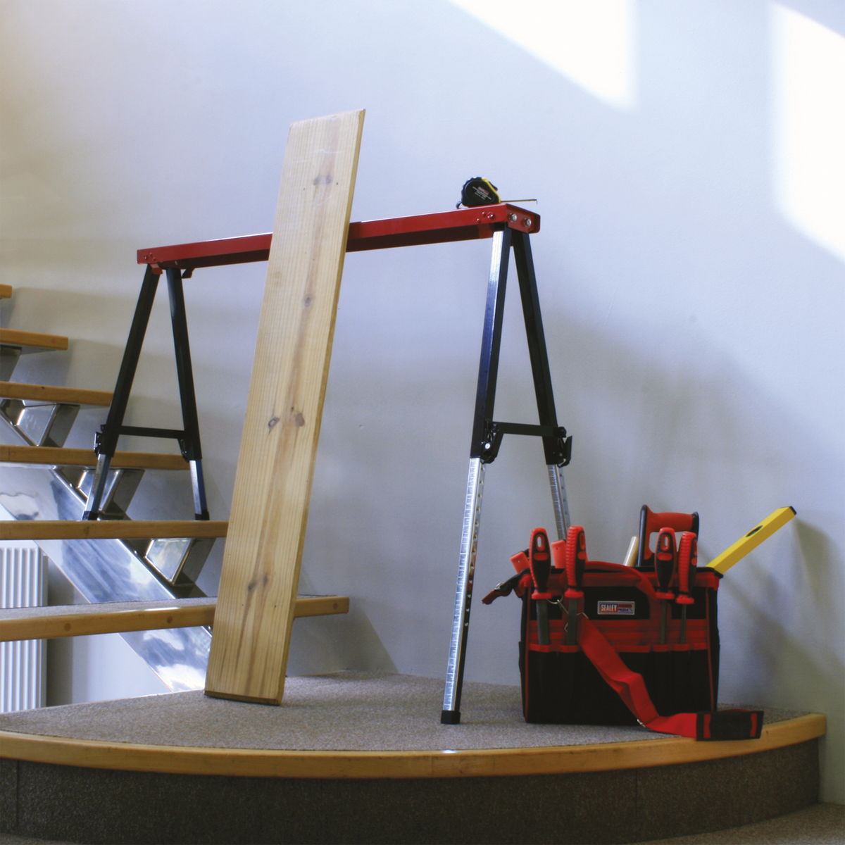 Sealey Fold Down Trestle With Adjustable Legs Height & Anti-Slip Mat FTAL1
