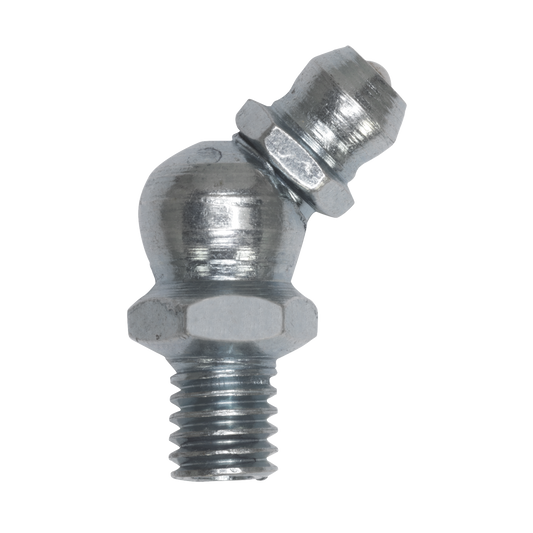 Sealey Grease Nipple With Imperial Thread 45° 1/8" BSP Gas Pack of 25 Pcs GNI11