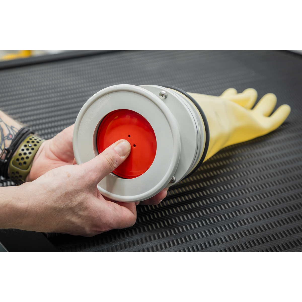 Sealey Pneumatic Glove Tester Diagnostic Tool For HVG1000VL Gloves White GT117