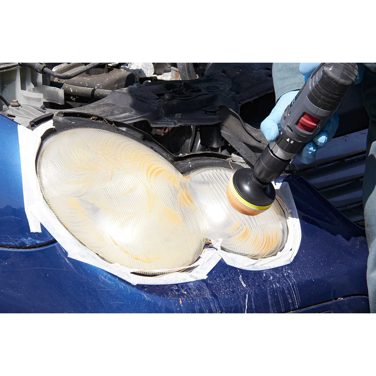 Sealey Headlight Restoration Kit With Drill Adaptor & Polishing Paste HRK01