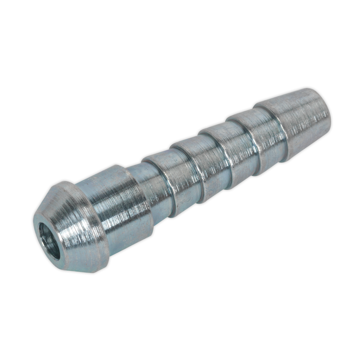 Sealey Coned Tailpiece 1/4" Hose - 1/4" BSP Union Nut Silver - Pack of 5 AC44