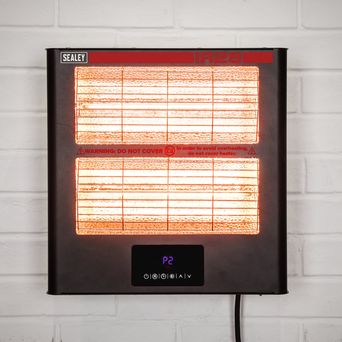 Sealey Wall Mounting Infrared Quartz Heater 2.8kW/230V Easy Installation IR28
