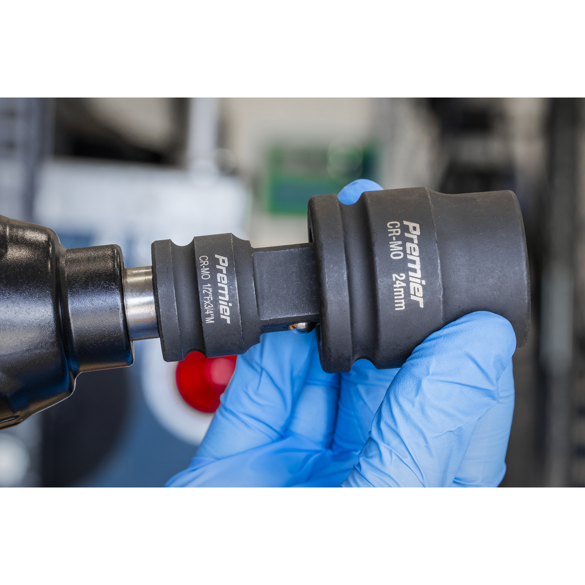 Sealey Impact Socket Tool 24mm 3/4" Square Drive ‎Anti Corrosion Black IS3424