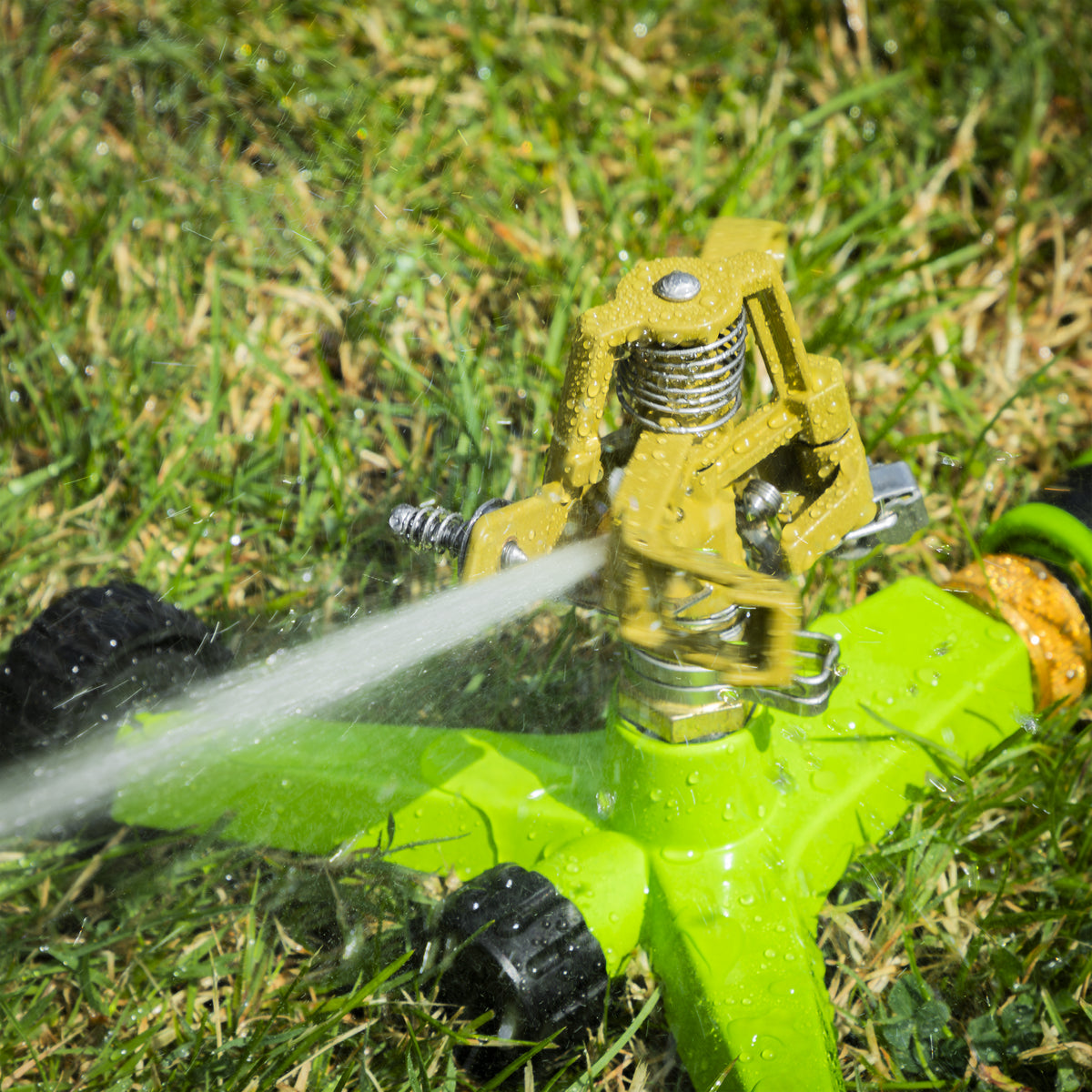 Sealey Pulsating Sprinkler Ø20m Maximum With Metal Wheeled Base JS2034