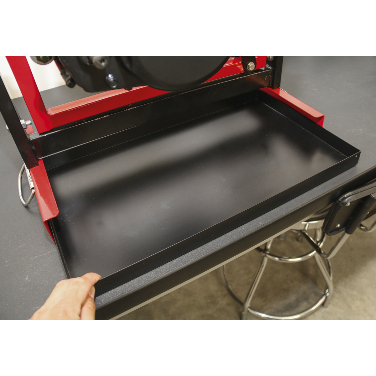Sealey Single/Twin Cylinder Motorcycle Engine Stand 30kg - Red/Black MES01