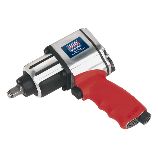 Sealey 1/2" Square Drive Air Impact Wrench - Twin Hammer 7000 RPM 90 PSI GSA02