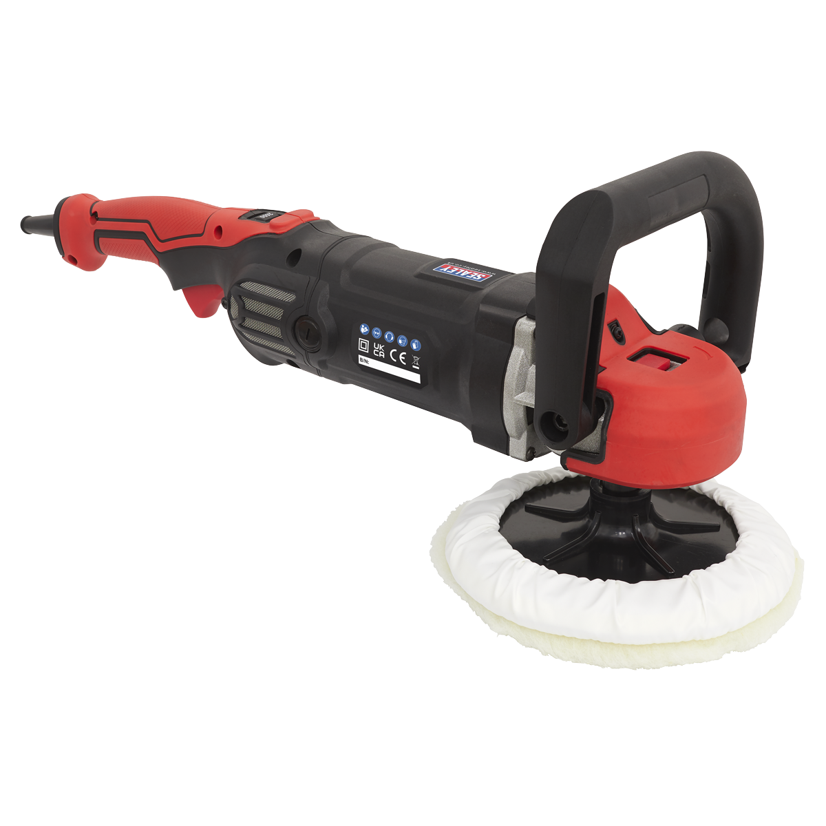 Sealey Ø180mm Variable Speed Sander/Polisher With Spindle Lock 1400W MS925PS