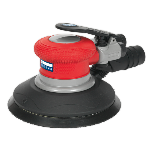 Sealey Air Palm Random Orbital Sander 150mm Dust-Free 360° Exhaust Muffler GSA05