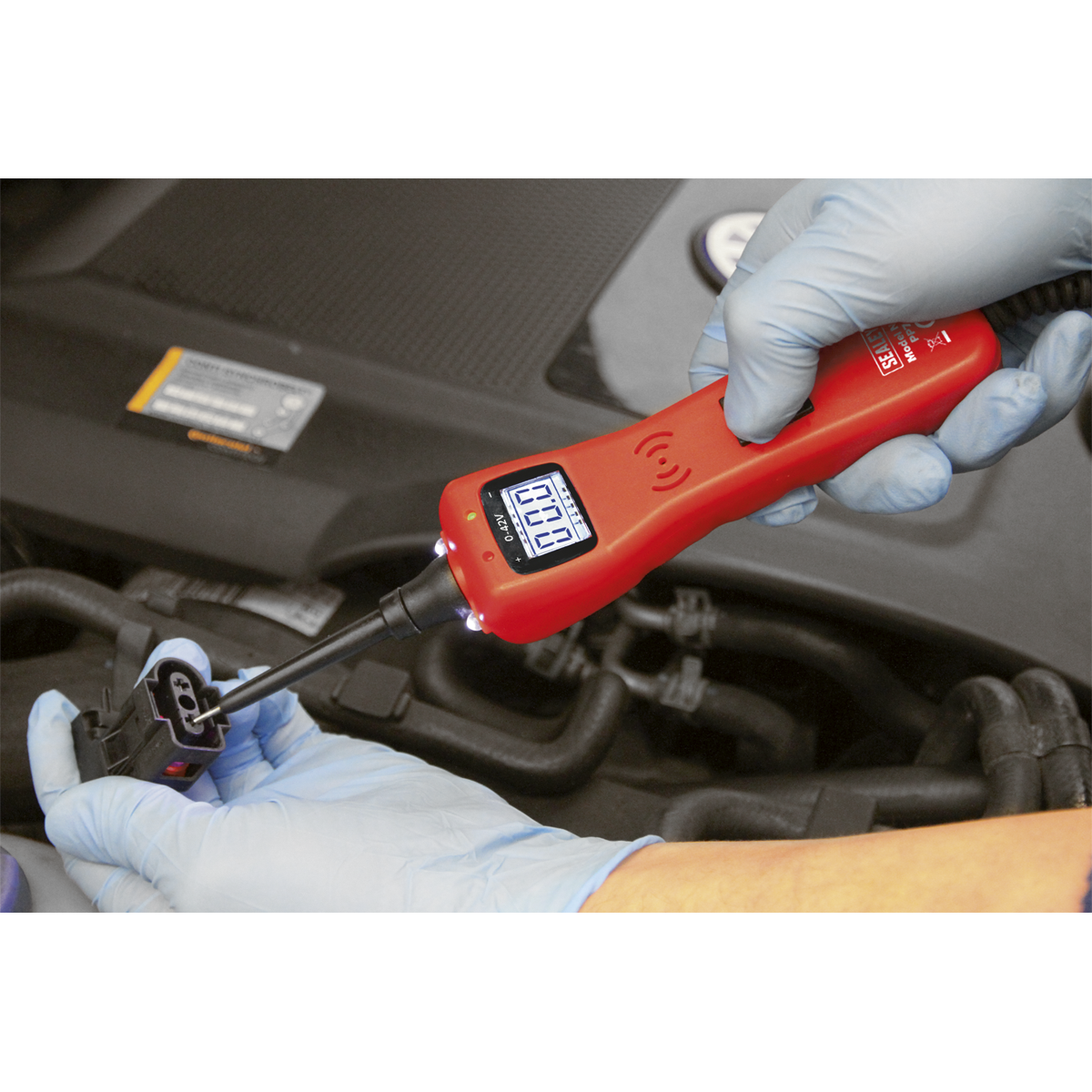 Sealey Auto Probe With High-Contrast LCD Display 4.6m Lead - 12V-42V PP7